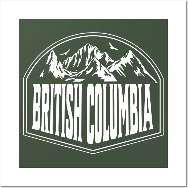 British Columbia Canada Retro Wall Art by alvarsprints